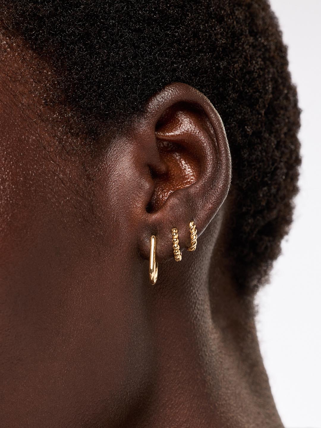 Twisted Hoop Earrings - Gold Twist Hoops by MAVERA