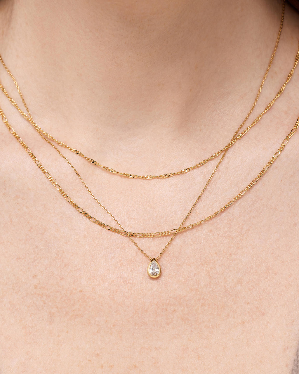 Gold Pendant Necklace - Lennox Pendant by MAVERA