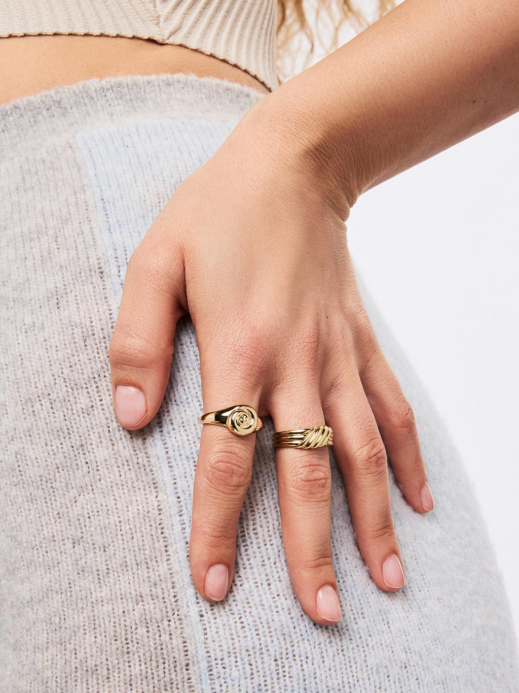 Gold Signet Ring - Ariel Ring by MAVERA