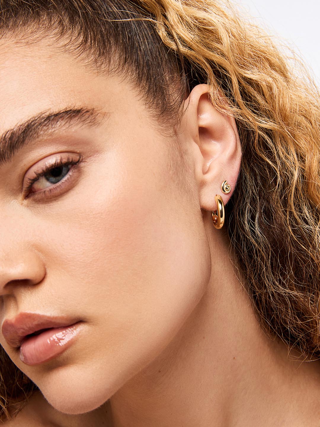 Gold Stud Earrings - Ariel Studs by MAVERA