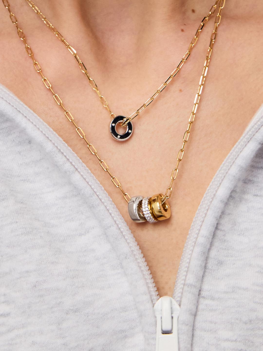 Gold Pendant - Jasper by MAVERA