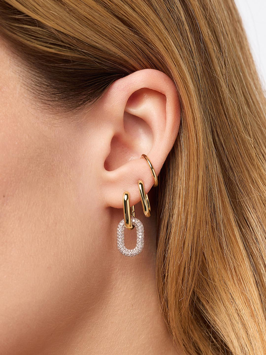 Drop Earrings - Rox Mini Double Pave by MAVERA