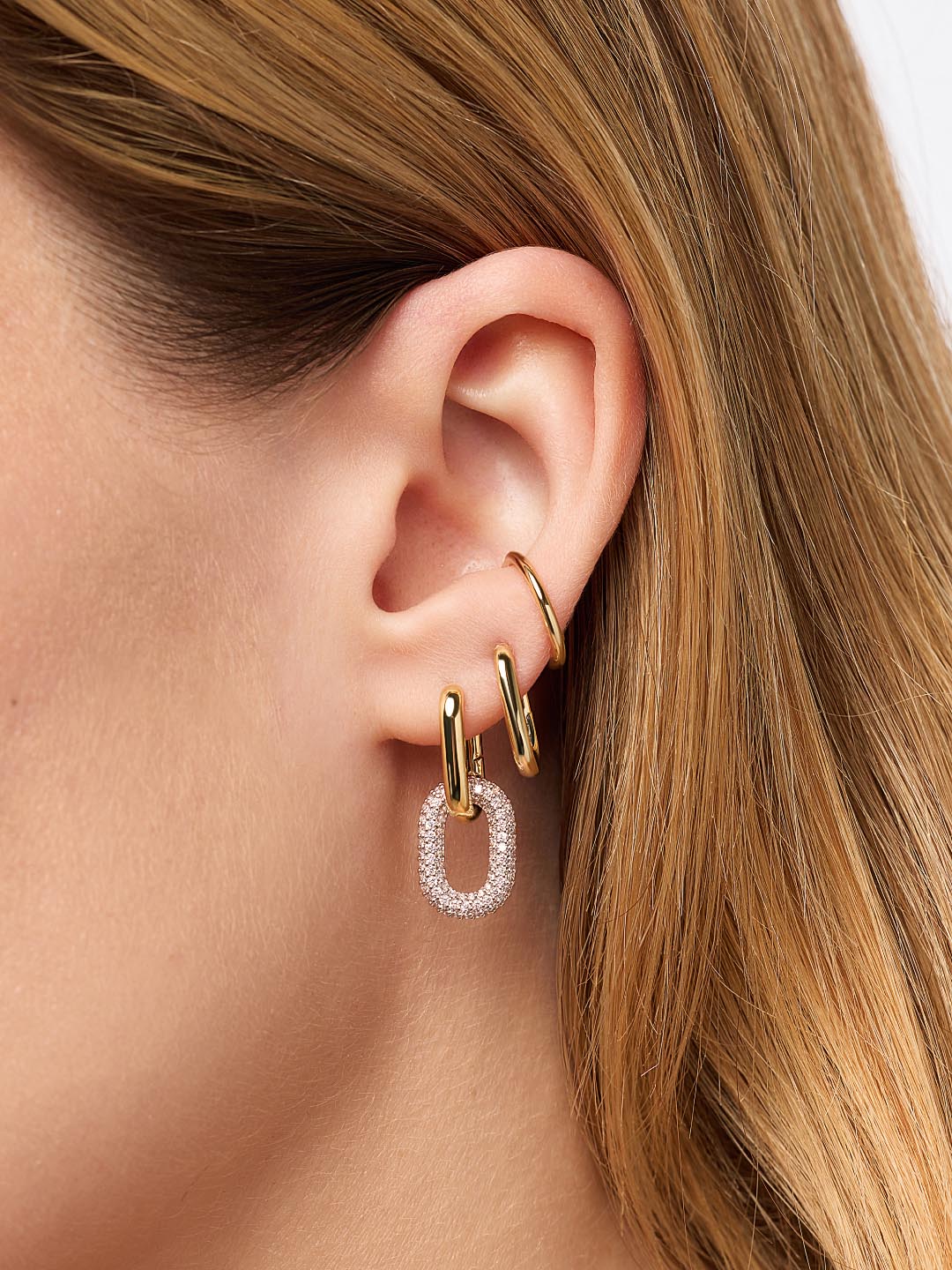 Drop Earrings - Rox Mini Double Pave by MAVERA