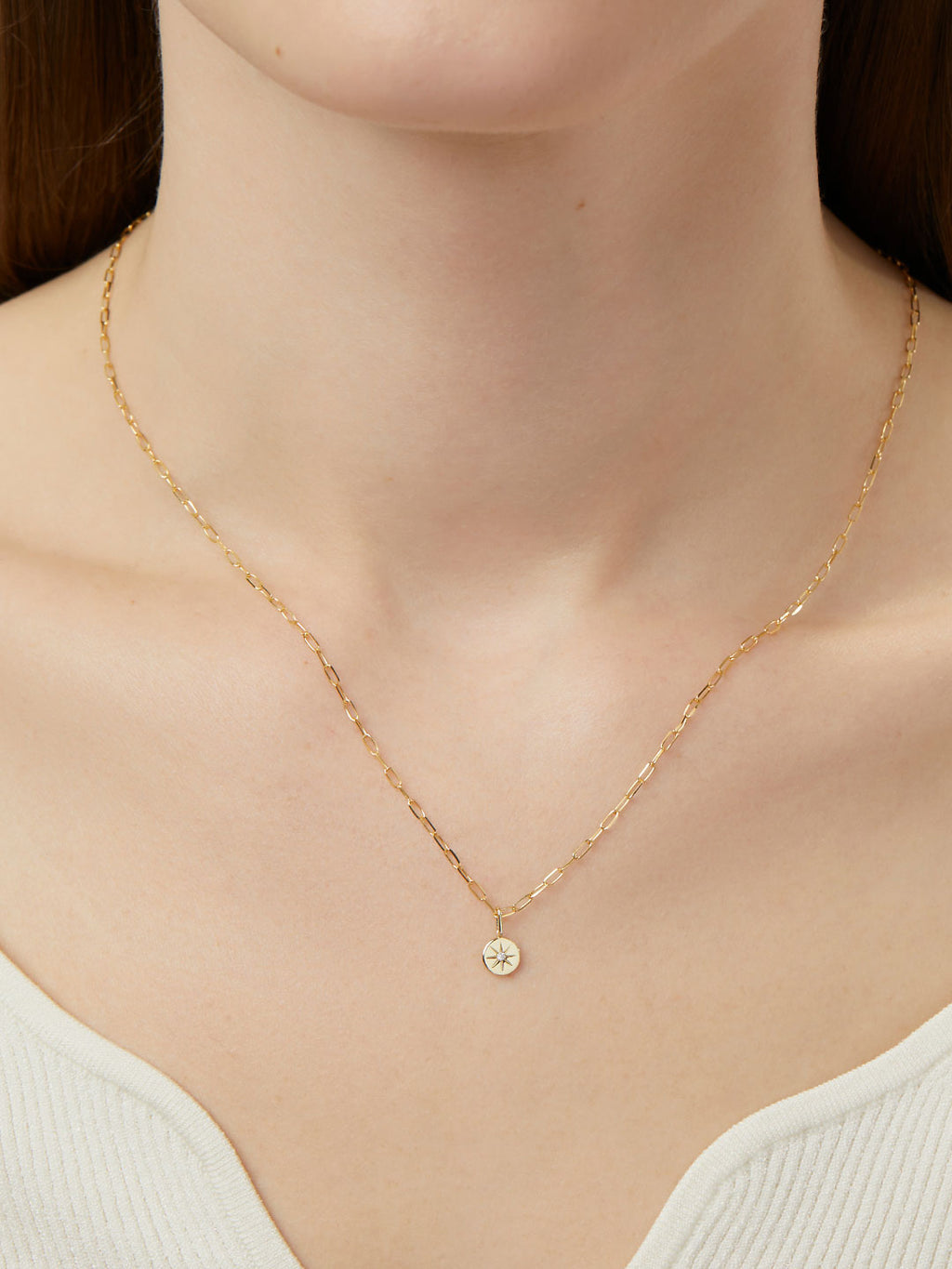 Gold Pendant - Gold Star Charm by MAVERA