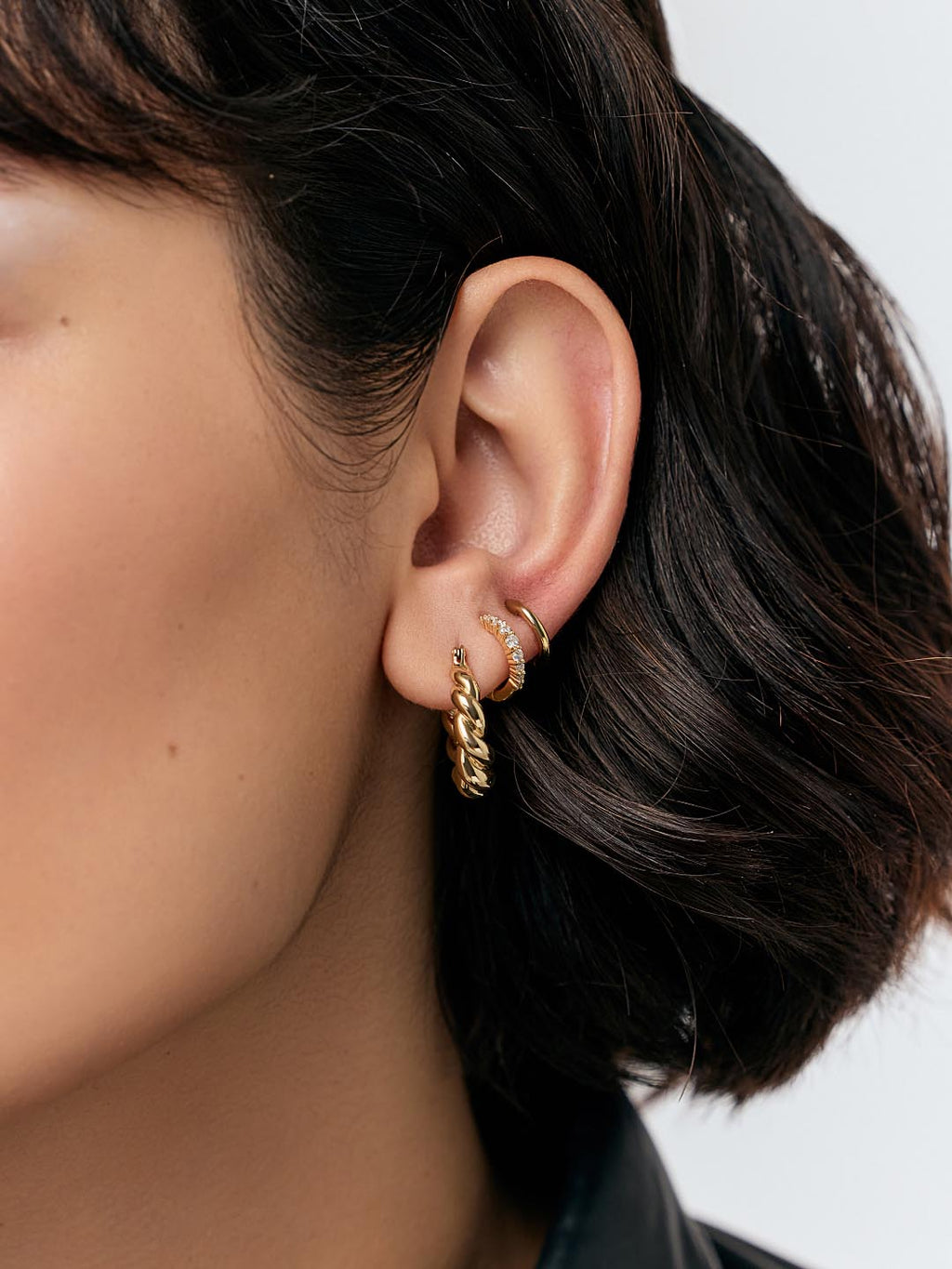 Twisted Hoop Earrings - Paris by MAVERA