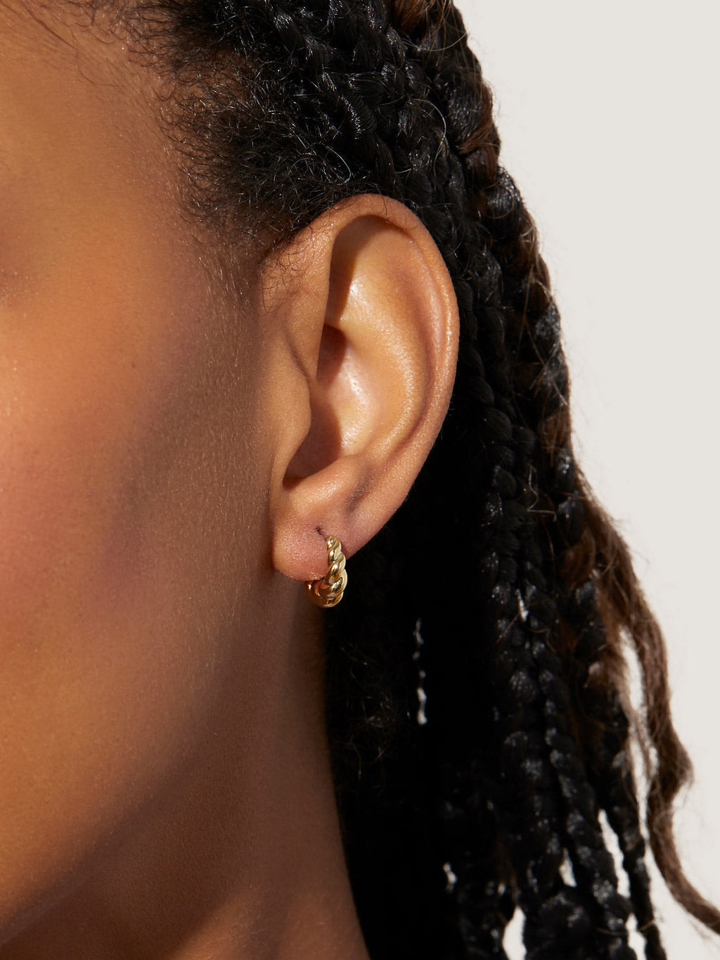 Twisted Hoop Earrings - Paris Mini by MAVERA