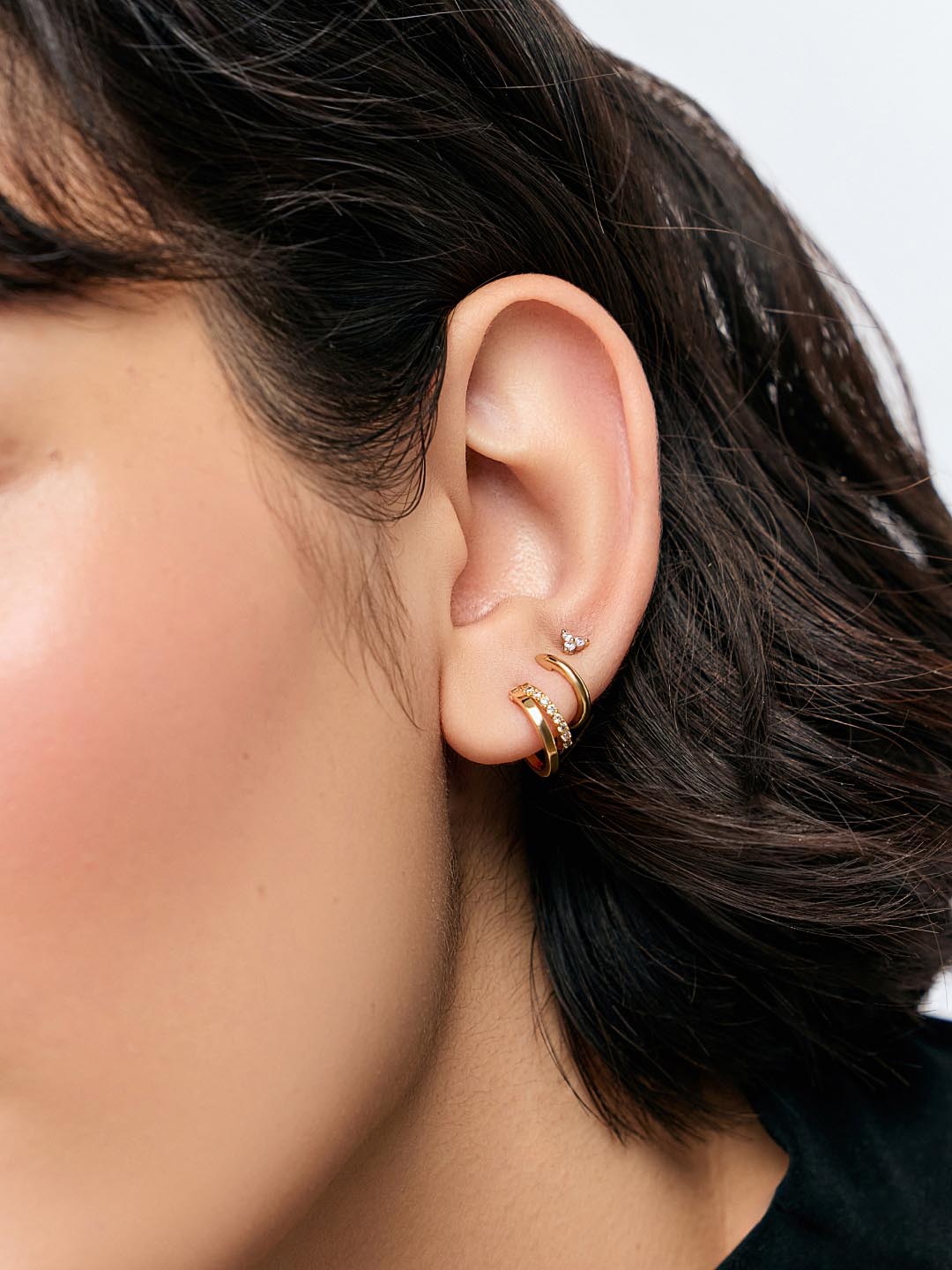 Double Hoop Earrings - Toda Mini by MAVERA