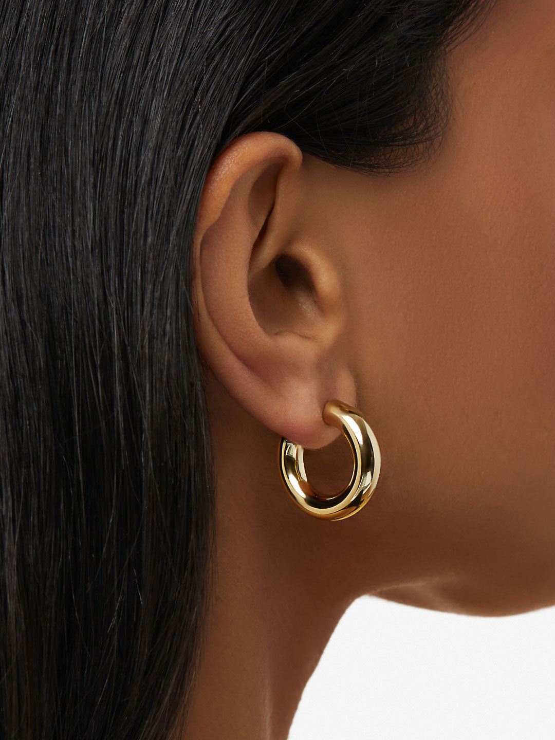Small Gold Hoop Earrings - Tia Mini by MAVERA