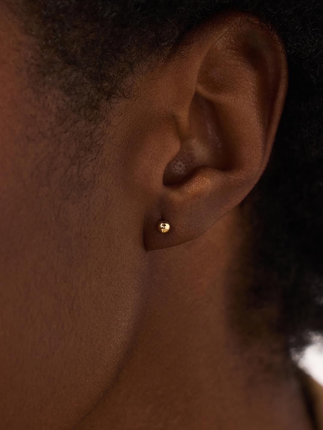 Gold Stud Earrings - Gold Mini Ball Studs by MAVERA