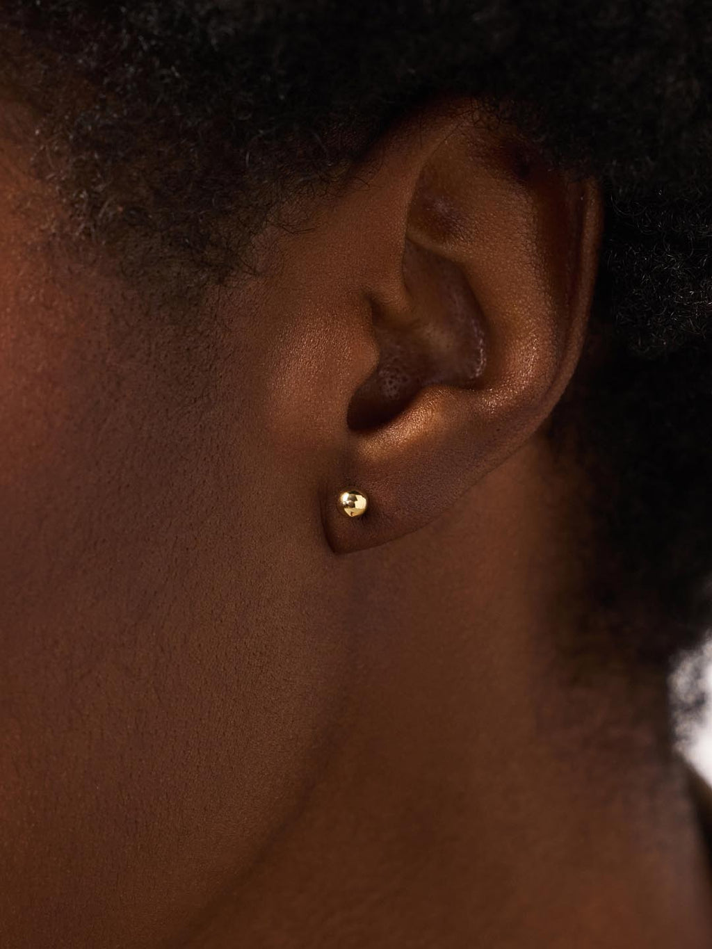 Gold Stud Earrings - Gold Small Ball Studs by MAVERA