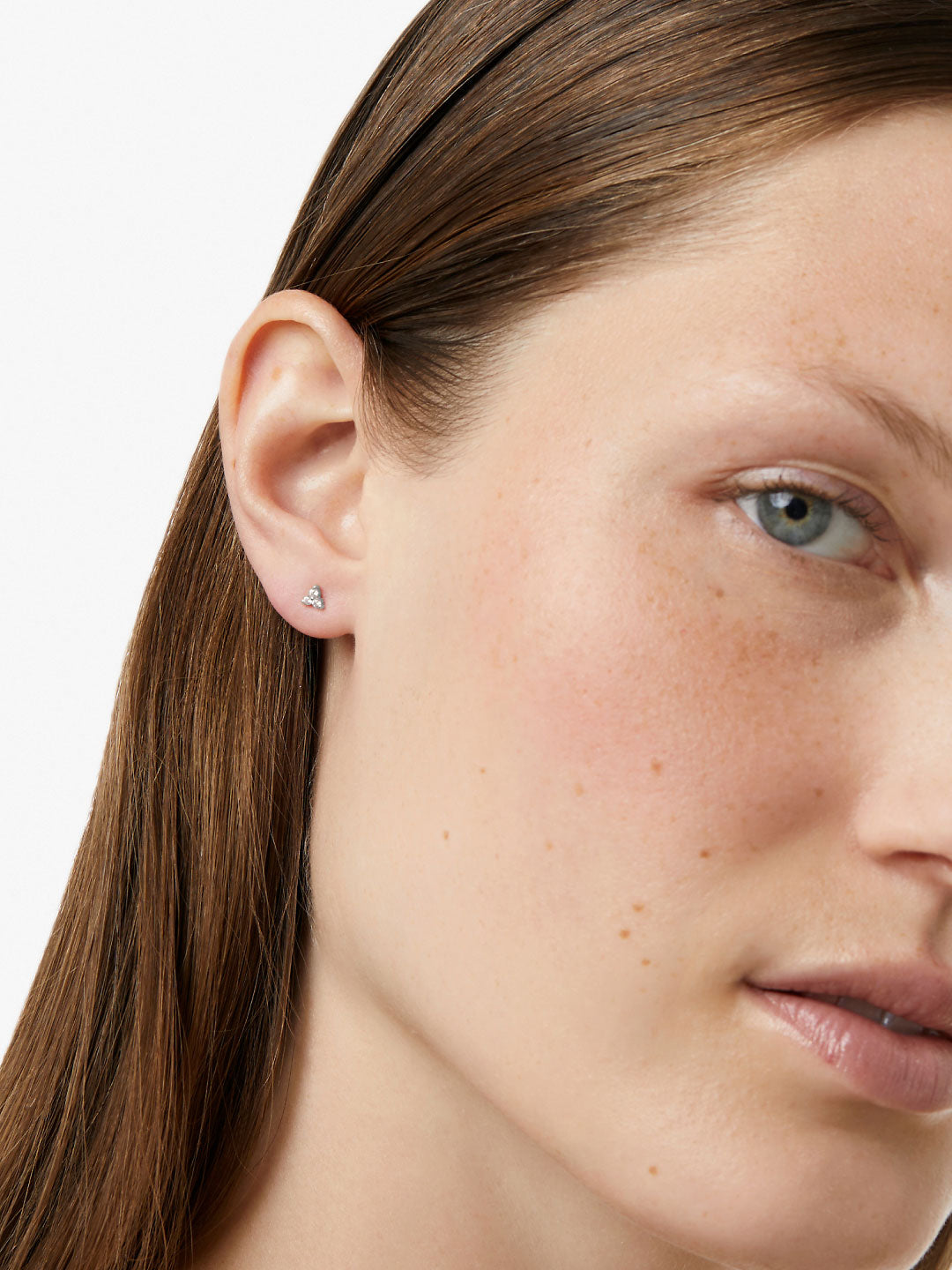Small Stud Earring - Zara Silver by MAVERA