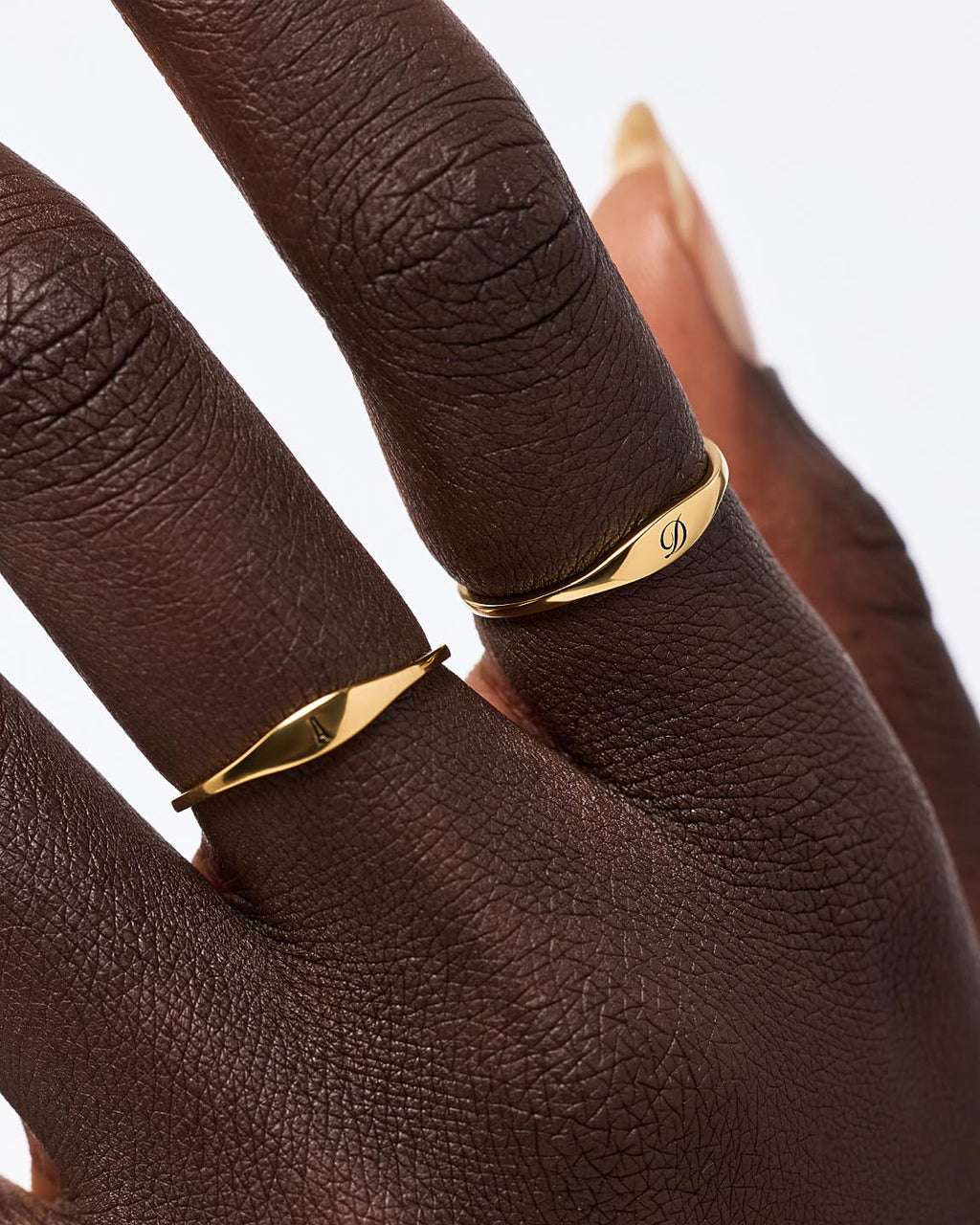 Signet Ring - Personalized Slim Signet Ring by MAVERA