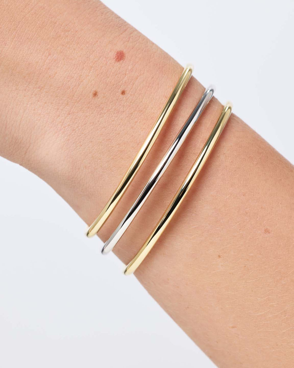 Silver Bangle - Carter Silver (3mm) by MAVERA