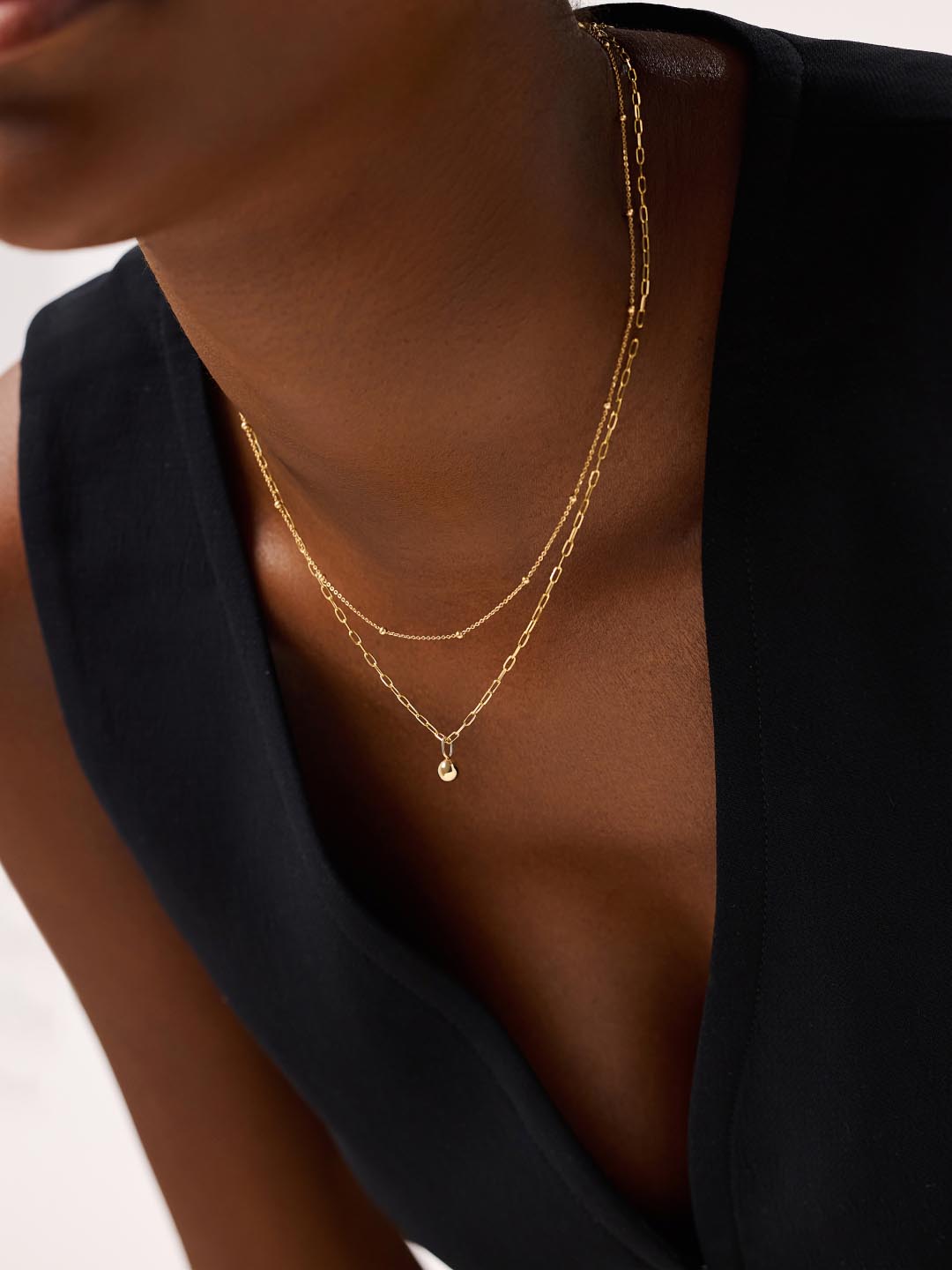 Gold Pendant - Gold Mini Sphere Charm by MAVERA