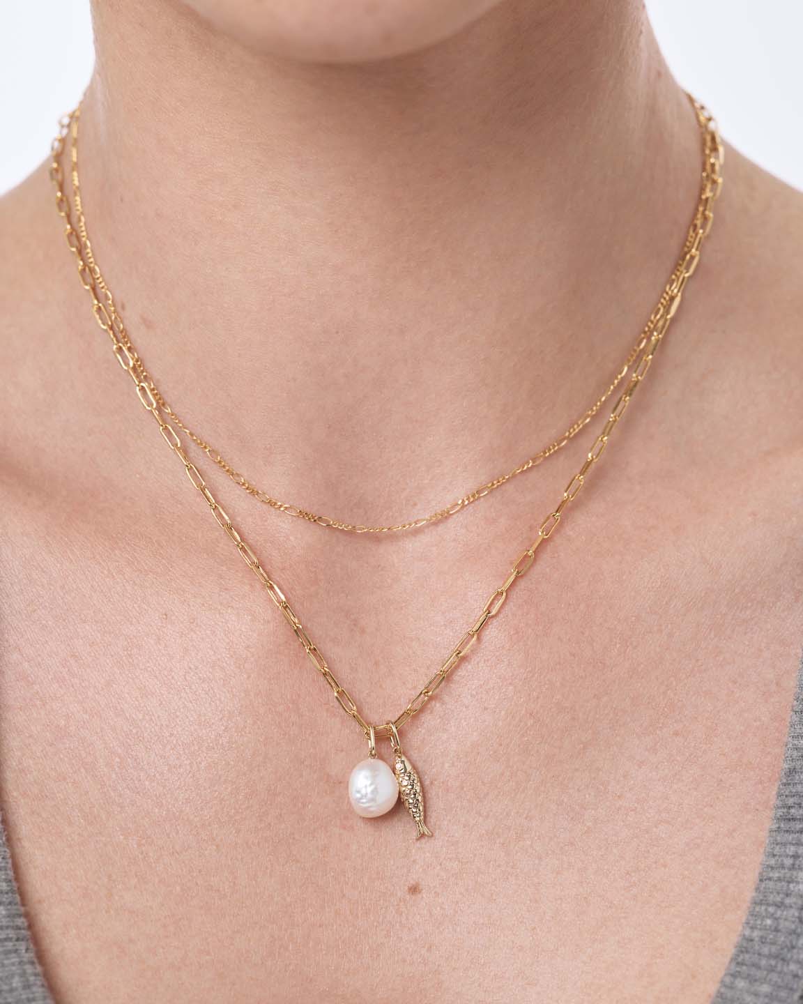 18K gold-plated - Gold Fish Charm by MAVERA