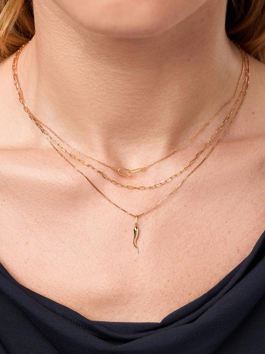 18K gold-plated - Italian Horn Charm by MAVERA