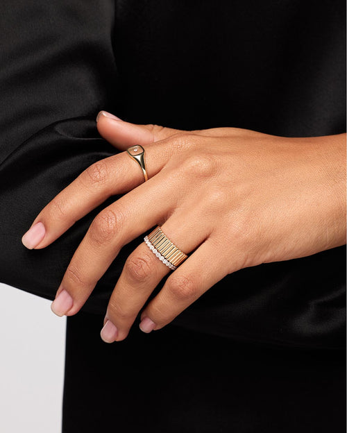 18K gold-plated - Galaxy Ring Wide by MAVERA
