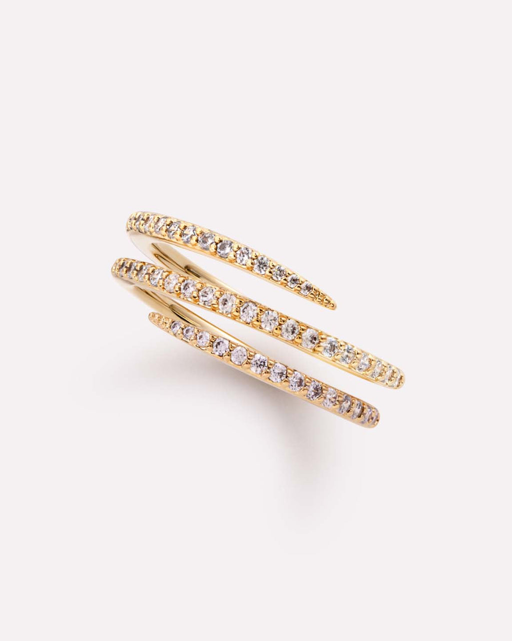 Gold Ring - Oren Triple Pave by MAVERA