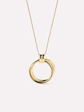 Gold Pendant Necklace - Penny by MAVERA