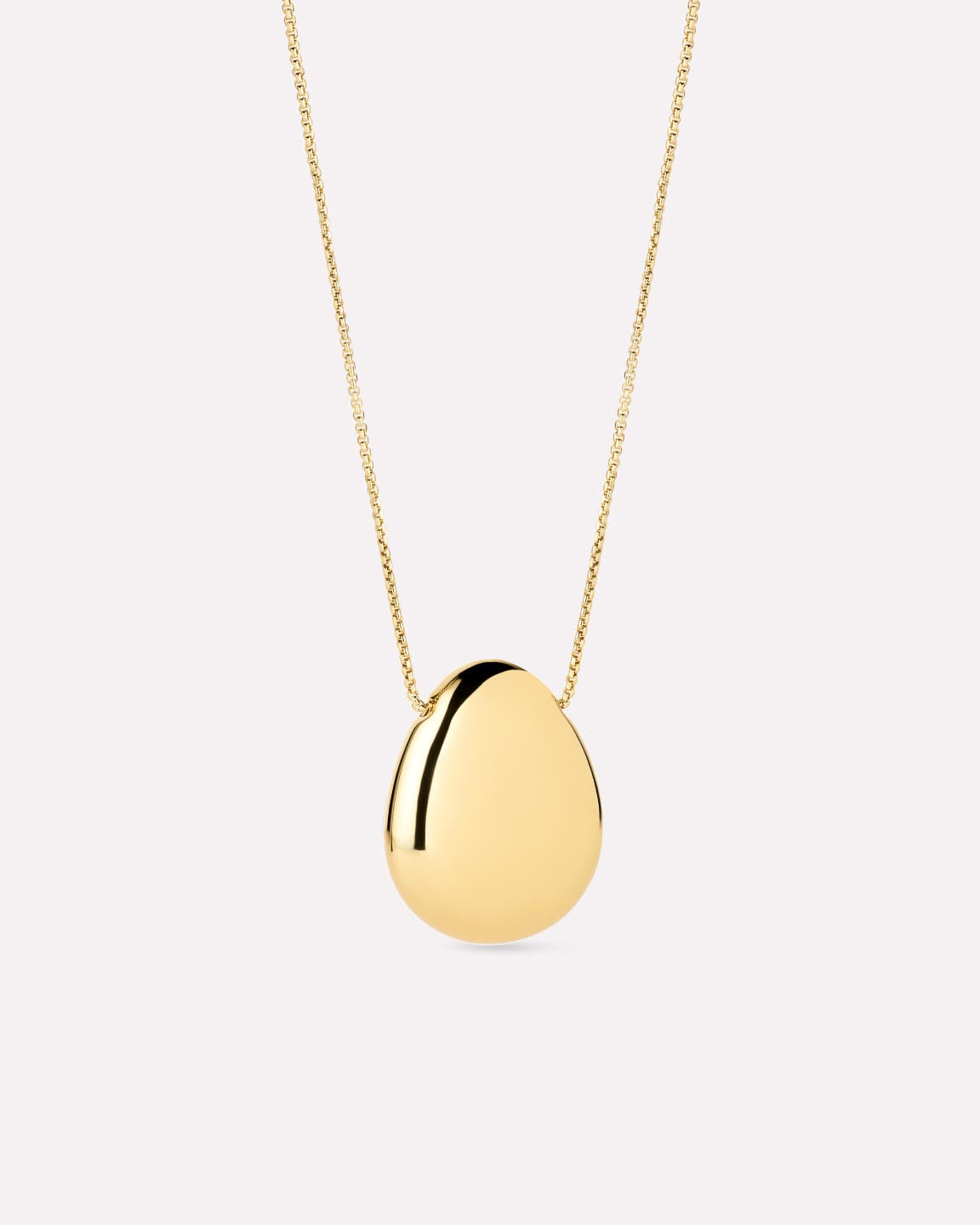 Gold Pendant - Pebble Large by MAVERA