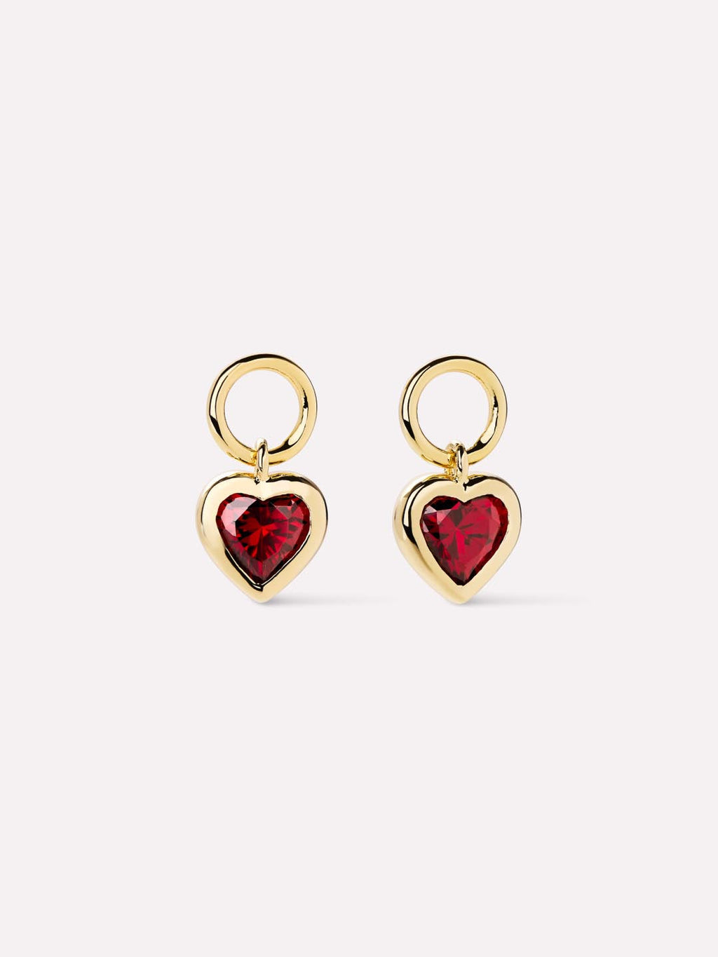 Earring Charms - Red Heart Charms by MAVERA