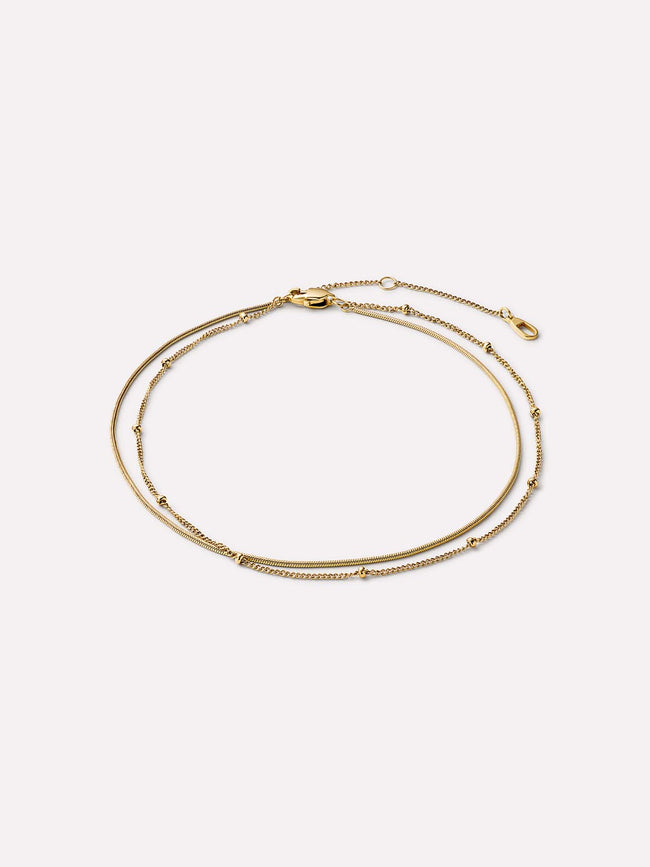 Gold Anklet - Hallie Anklet by MAVERA