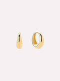Small Gold Hoop Earrings - Nate Medium by MAVERA