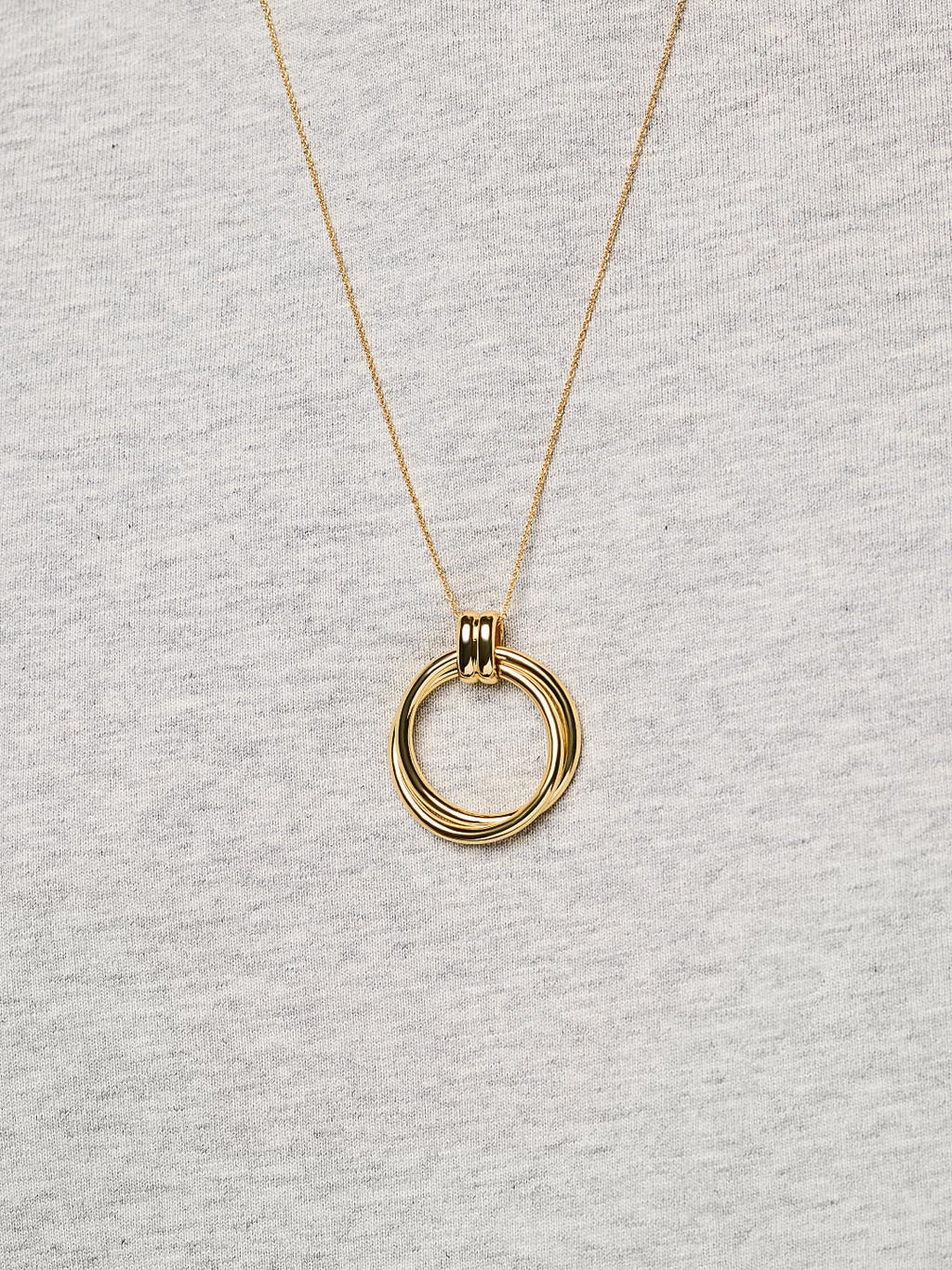 Gold Pendant Necklace - Penny by MAVERA