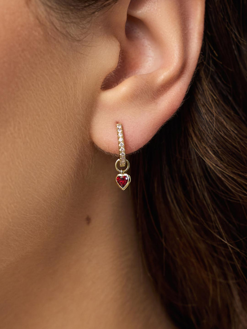 Earring Charms - Red Heart Charms by MAVERA