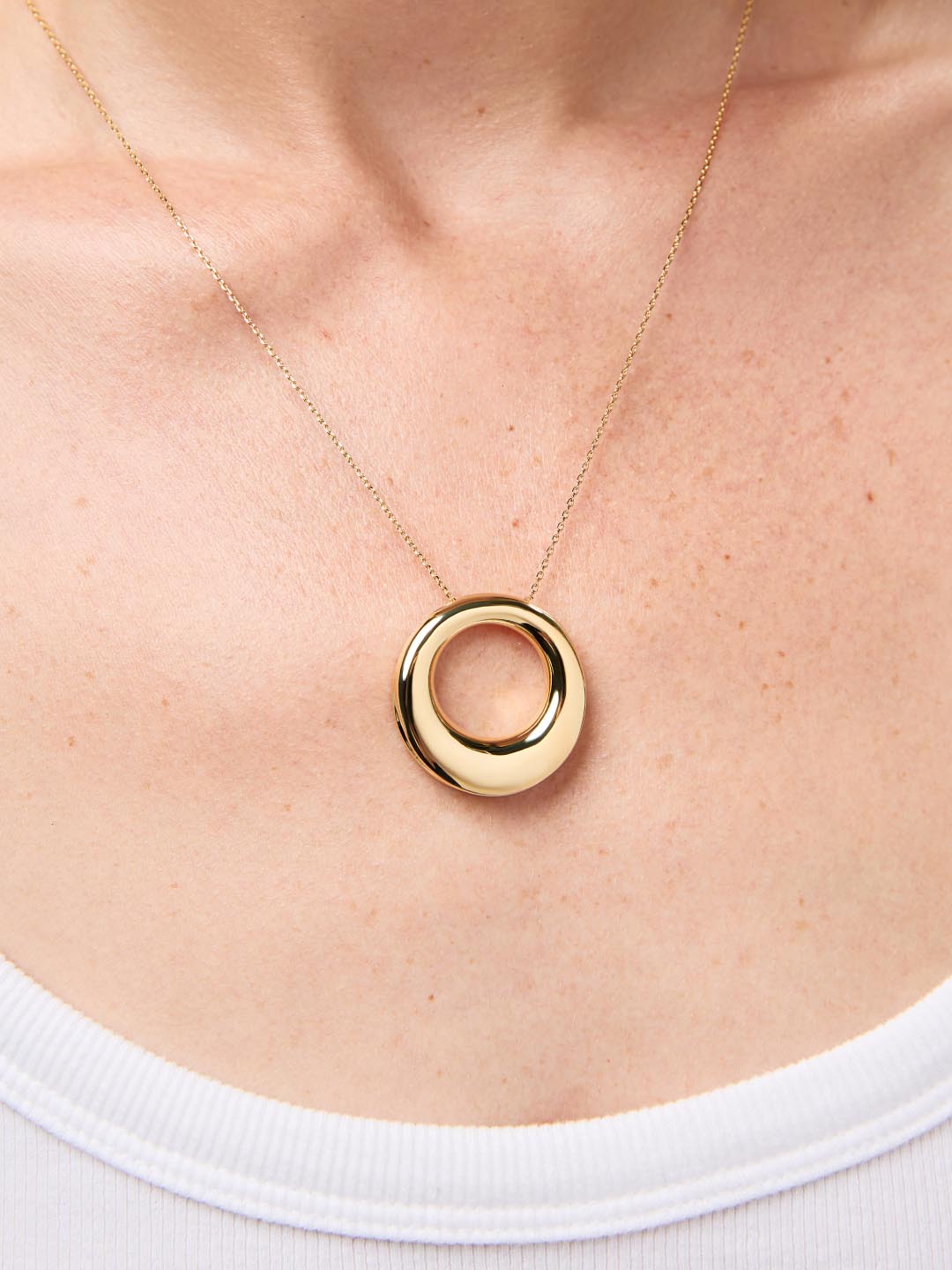 Gold Pendant Necklace - Waverly by MAVERA