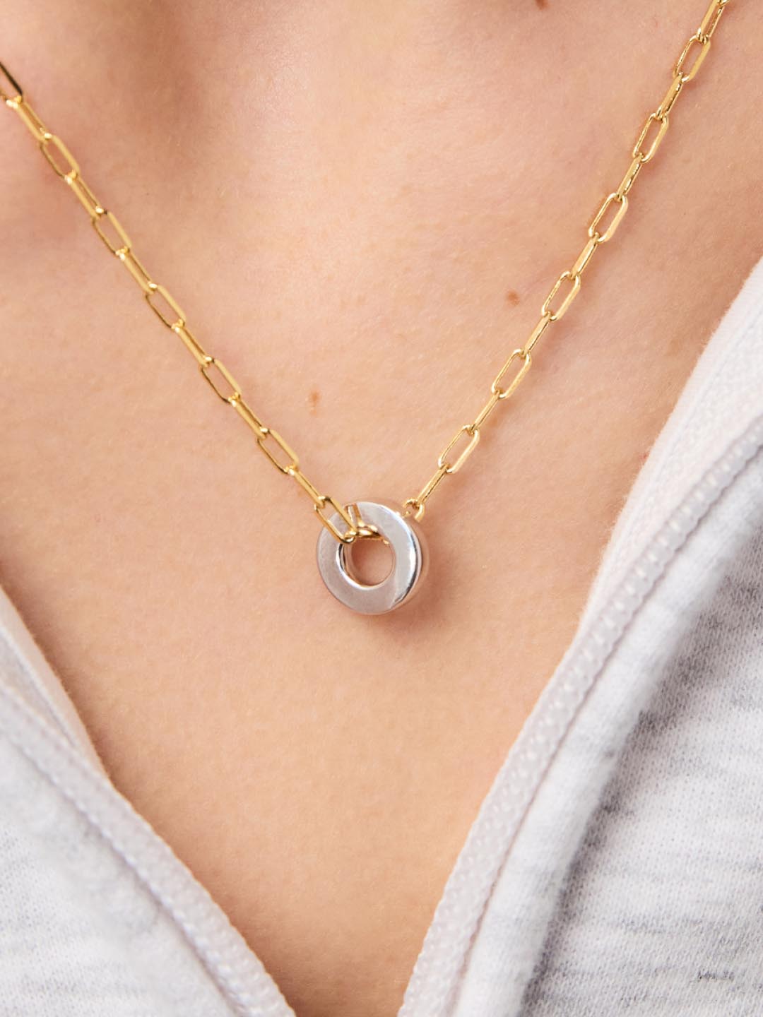 Gold Pendant - Jasper by MAVERA