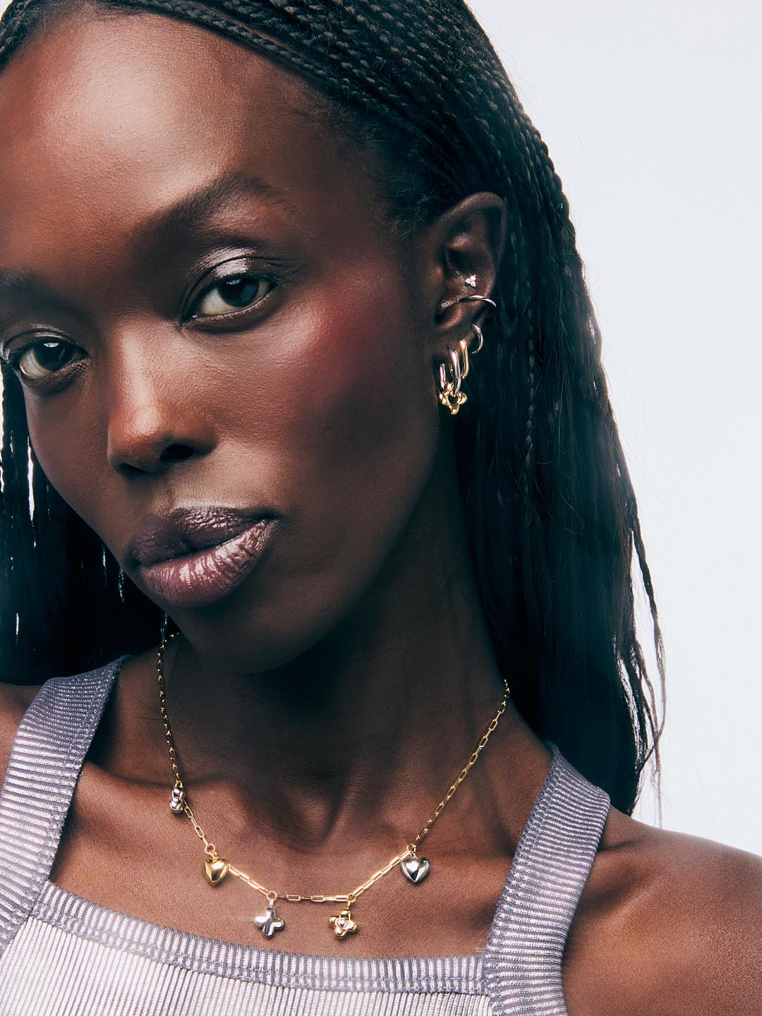 Flower Earrings - Cassia Hoops by MAVERA