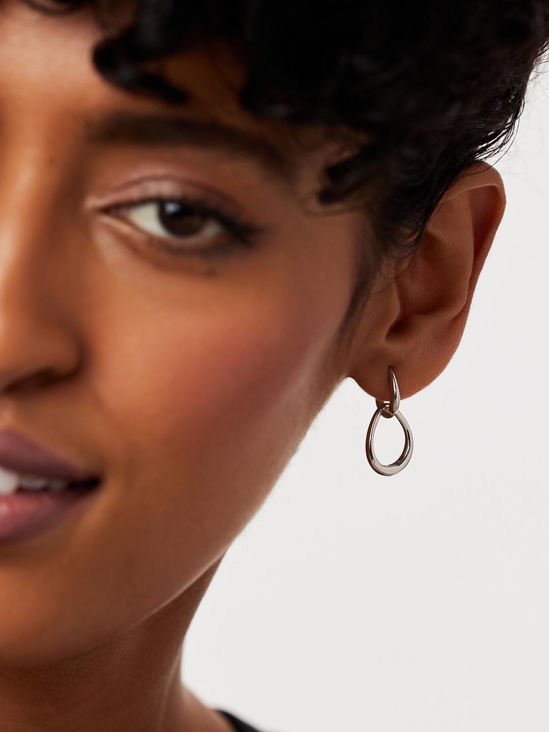 Silver Drop Earrings - Sage Silver by MAVERA