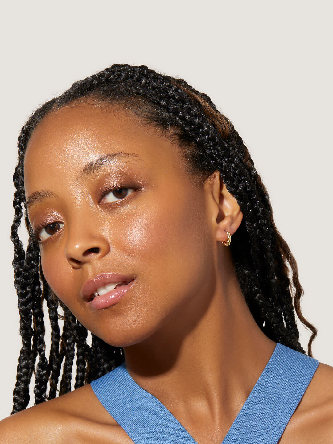 Twisted Hoop Earrings - Paris Mini by MAVERA