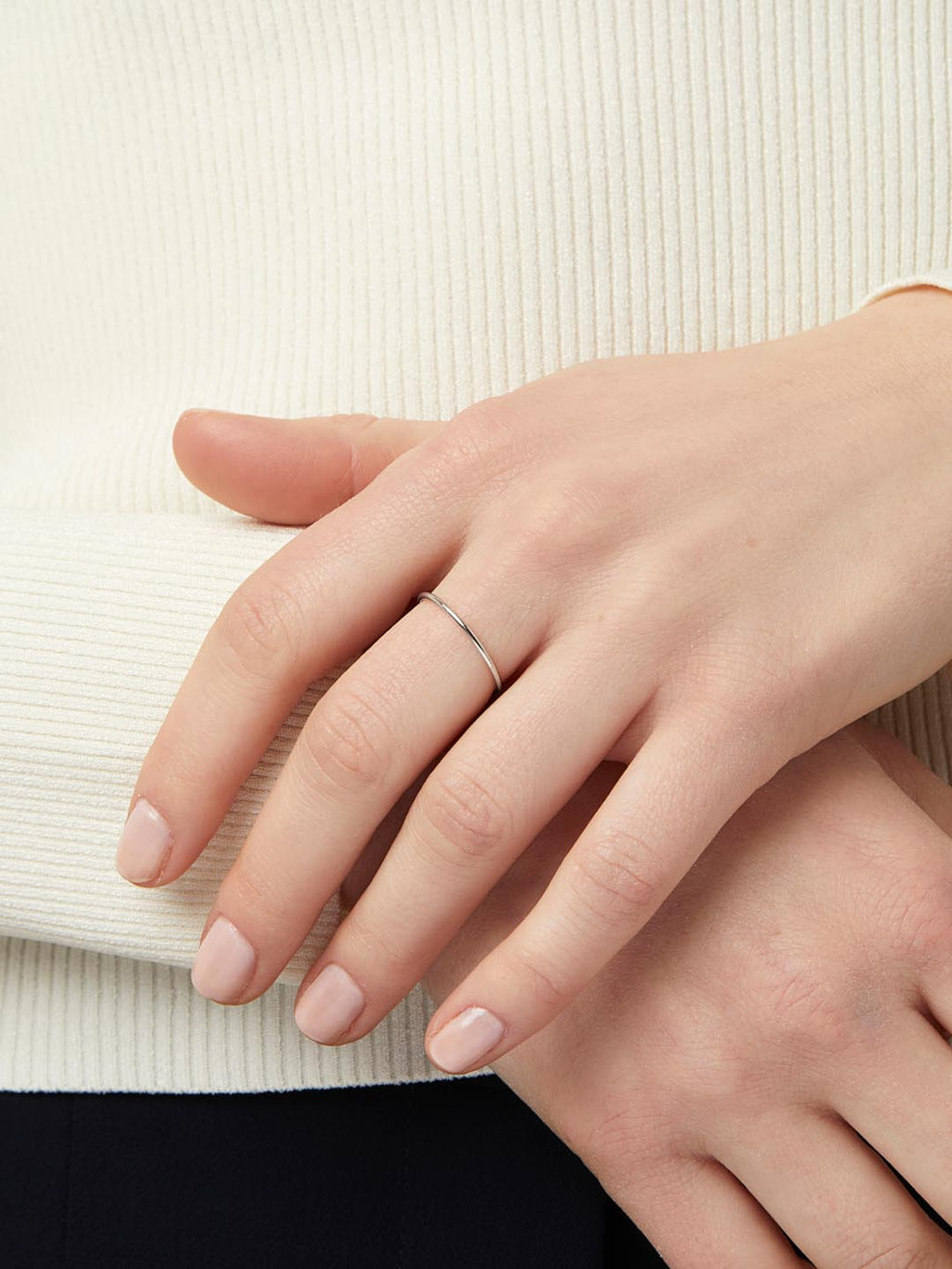 White Gold Ring - White Gold Ring by MAVERA