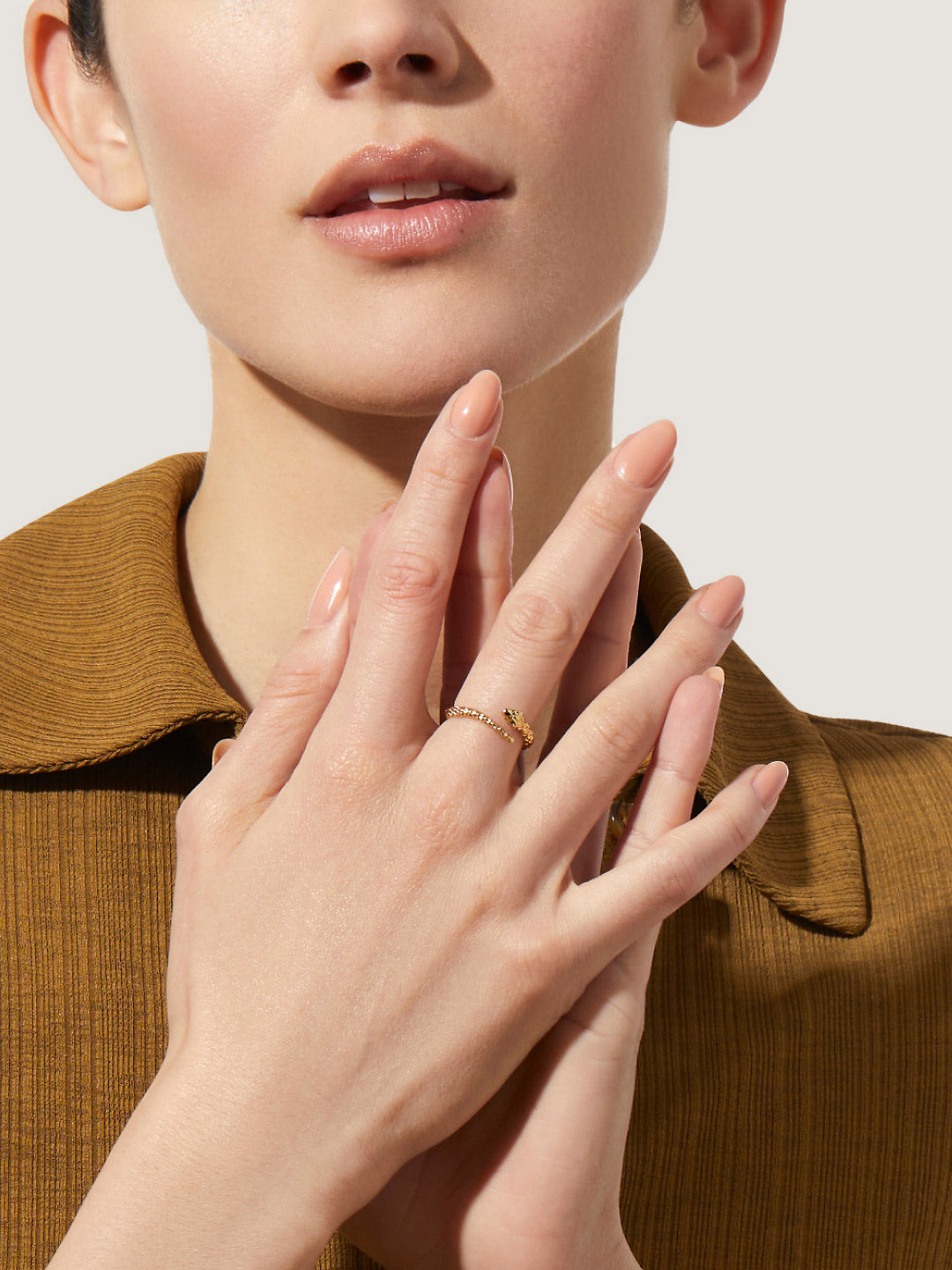 Gold Snake Ring - Cleo by MAVERA