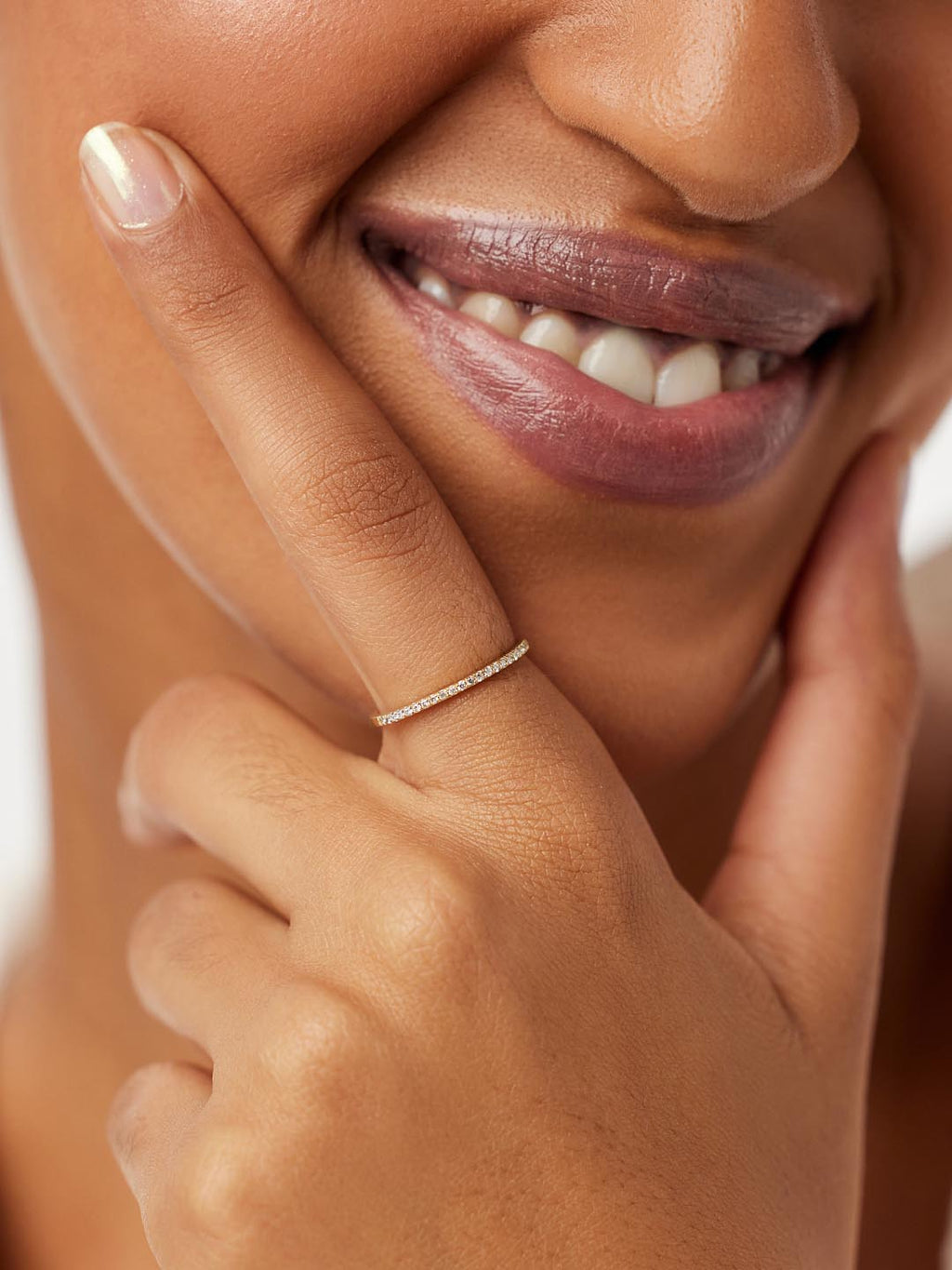 Gold Band Ring - Gold Diamond Eternity Ring by MAVERA