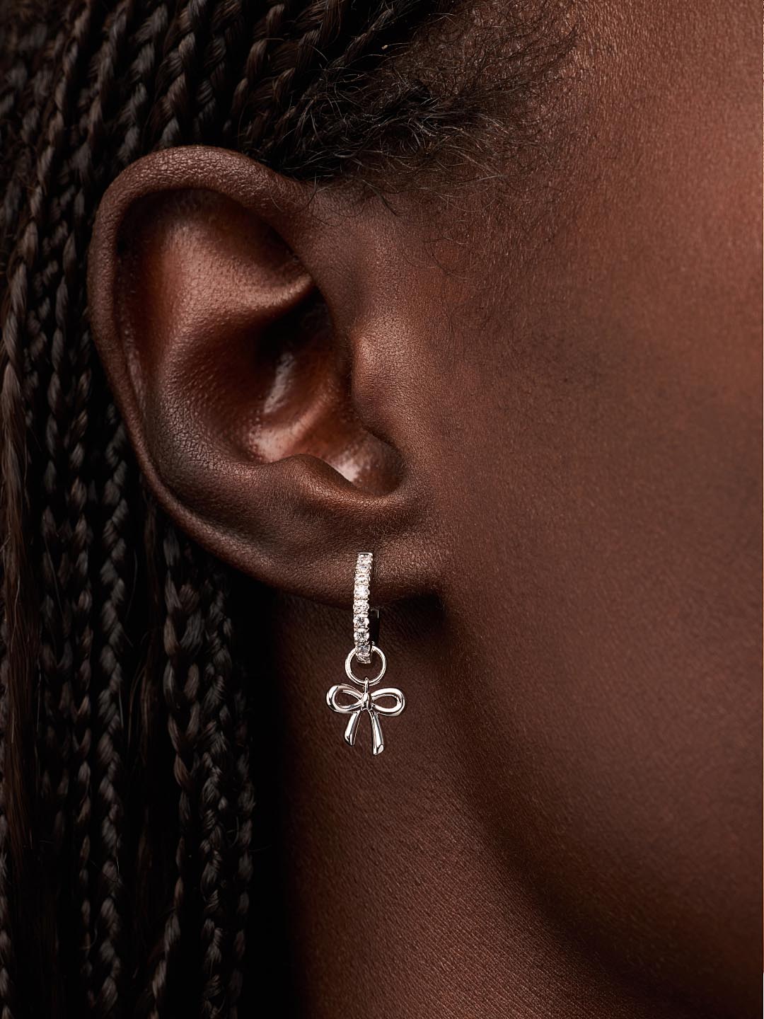 Earring Charms - Bow Charms Silver by MAVERA