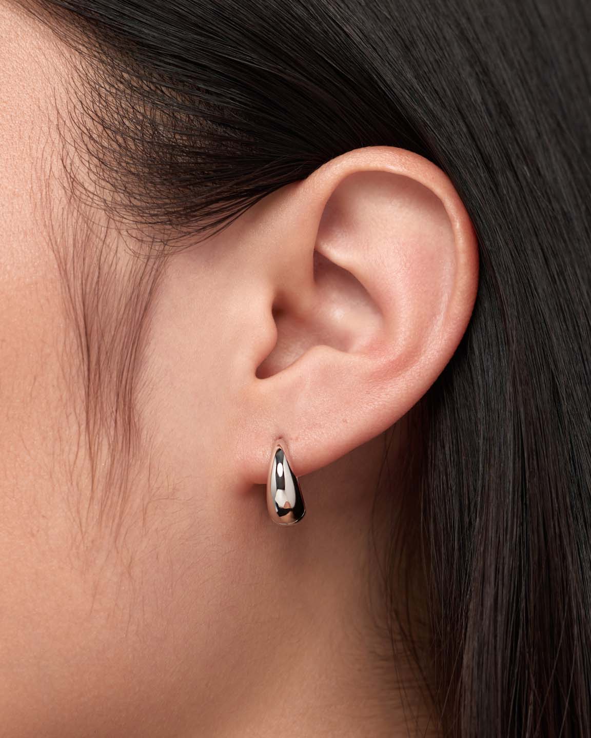 Silver Earrings - Nate Medium Silver by MAVERA