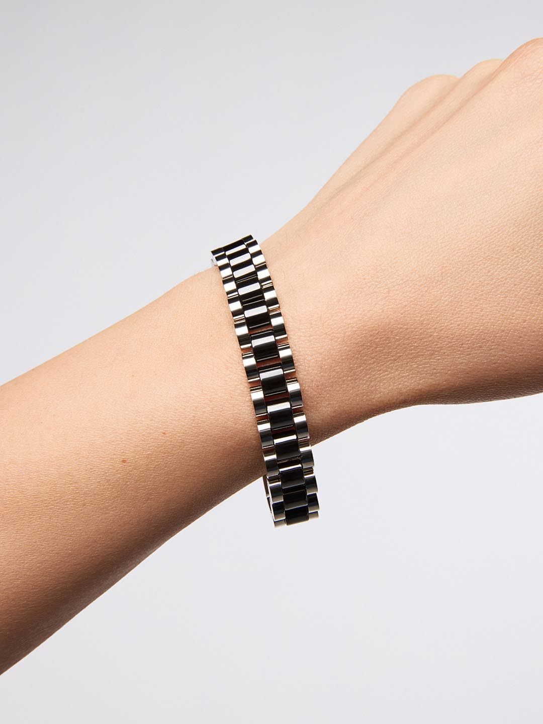Watch Strap Bracelet - Ora Silver Ceramic by MAVERA
