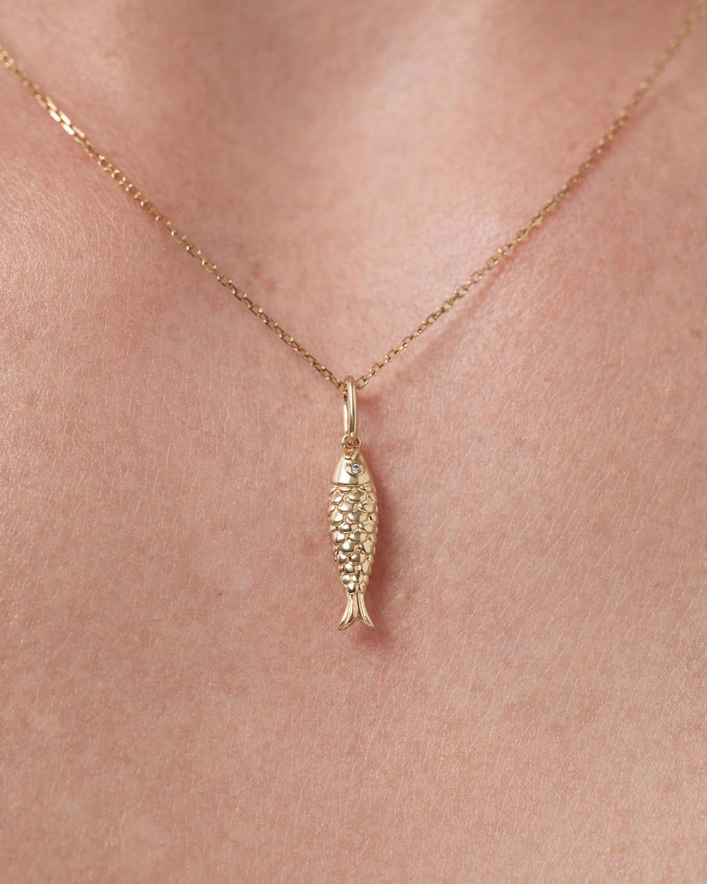 18K gold-plated - Gold Fish Charm by MAVERA