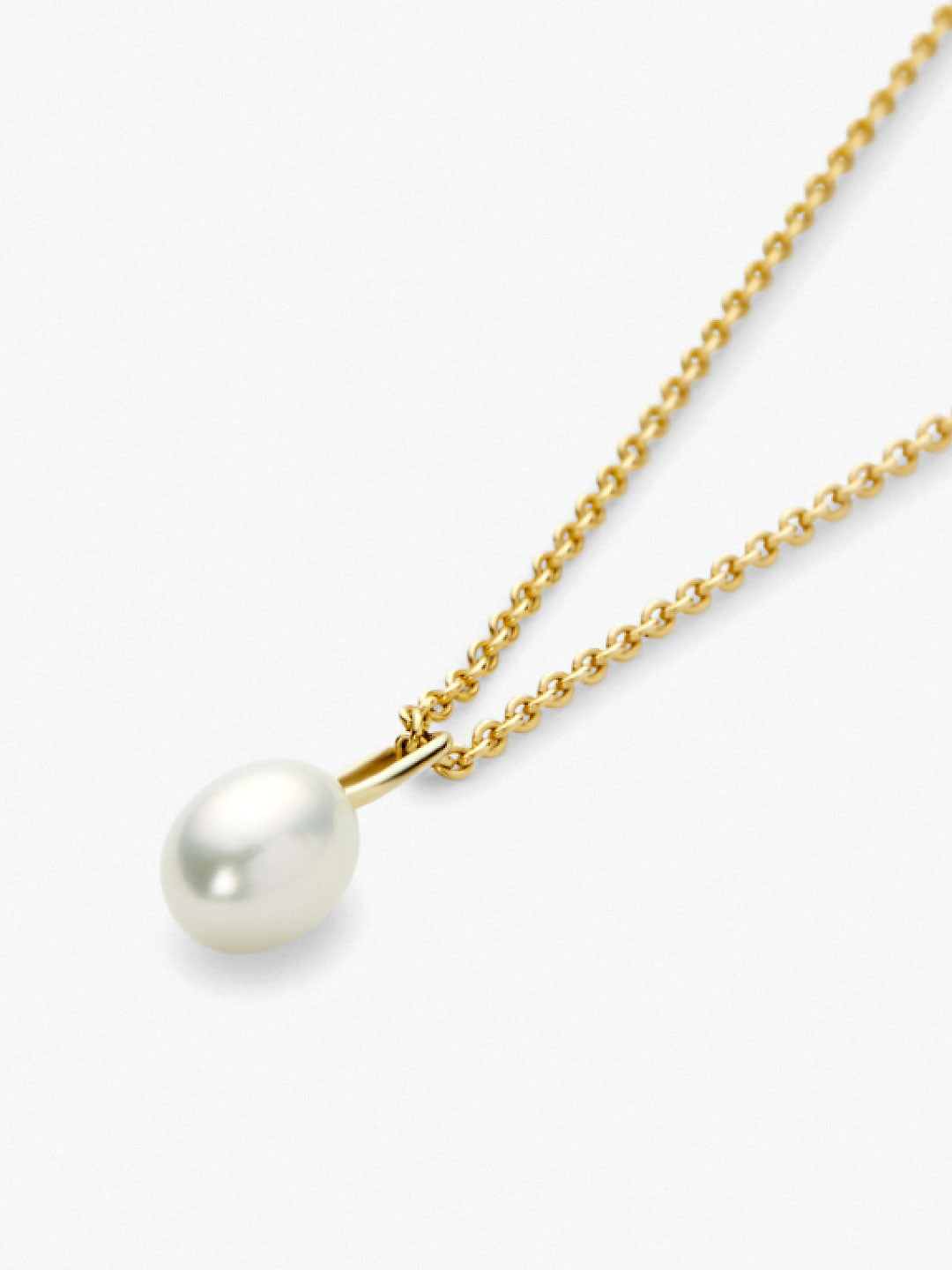 Gold Pendant - Gold Pearl Charm by MAVERA