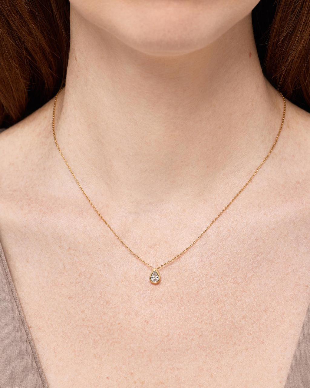 Gold Pendant Necklace - Lennox Pendant by MAVERA