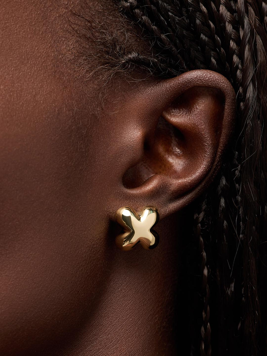 Gold Stud Earrings - Cassia by MAVERA