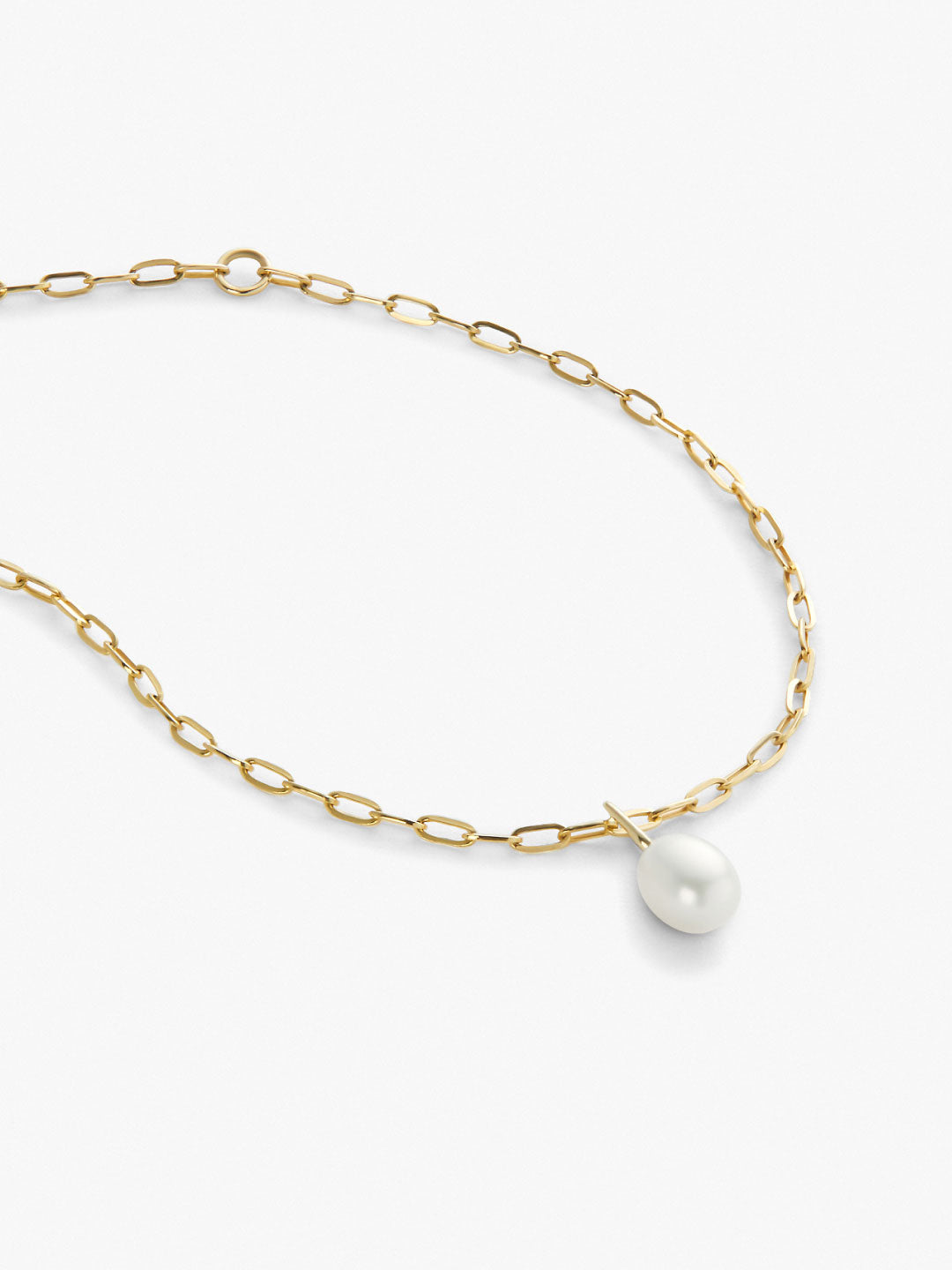 Gold Pendant - Gold Pearl Charm by MAVERA