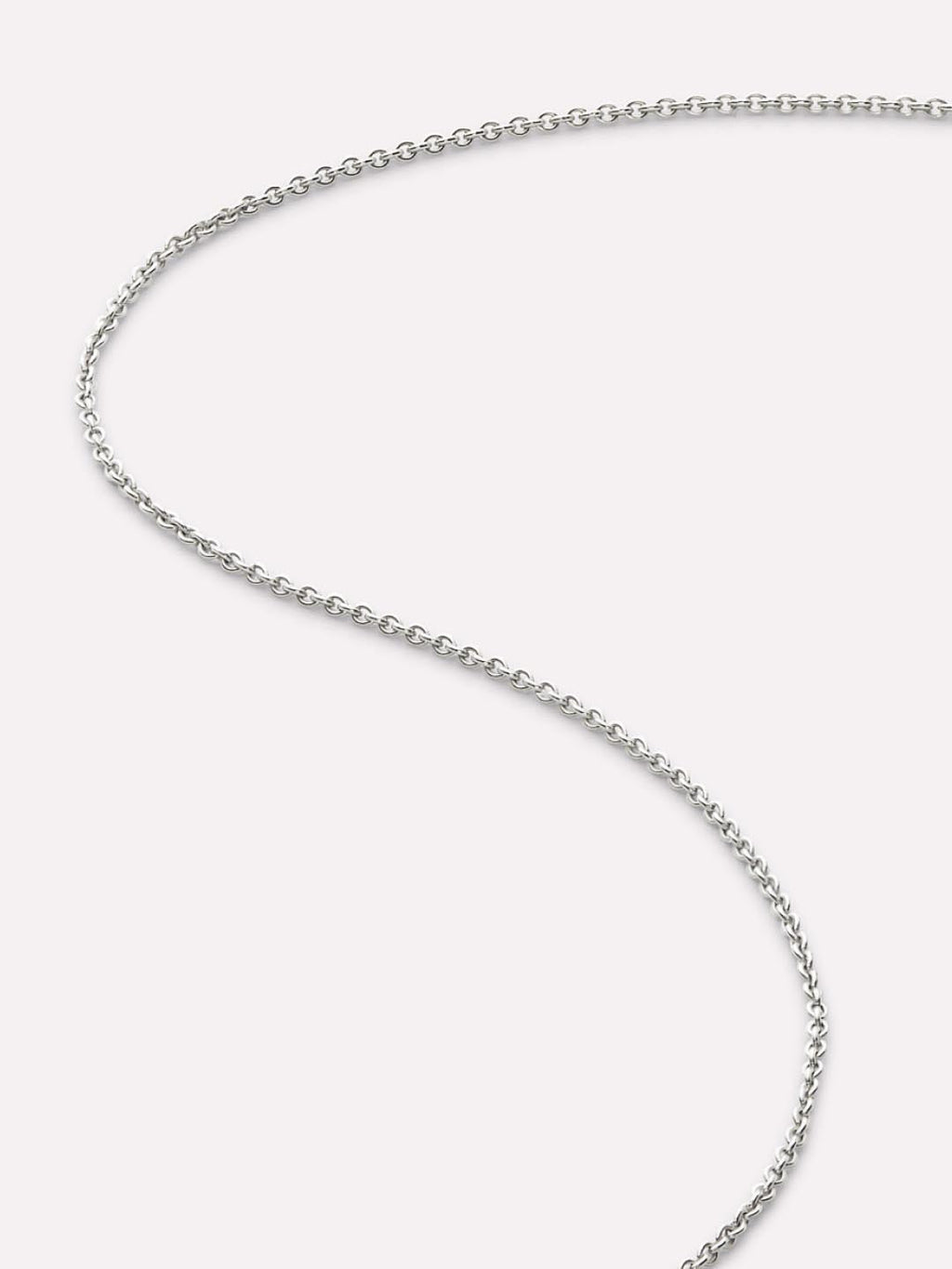 White Gold Chain - White Gold Chain Necklace by MAVERA