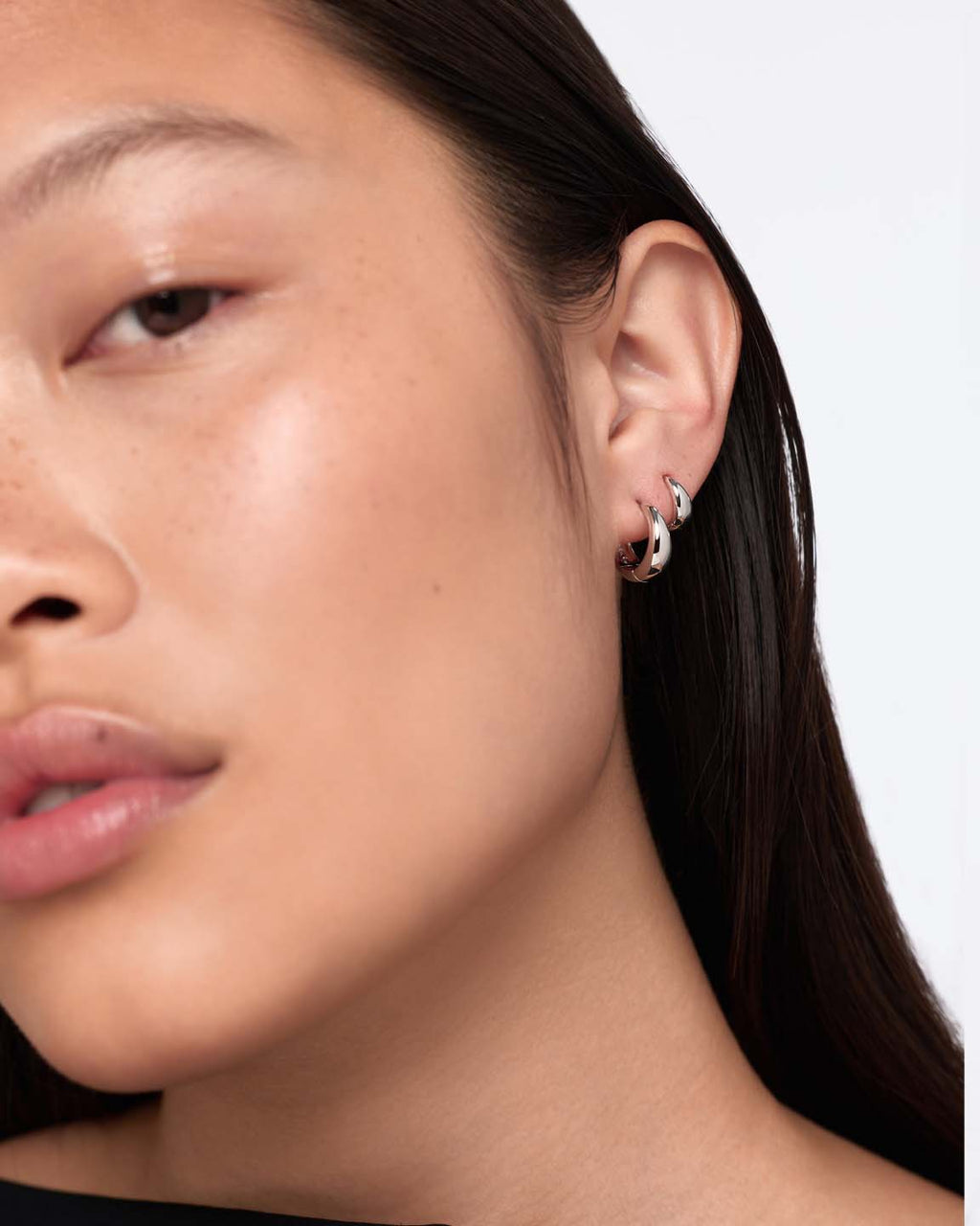 Silver Earrings - Nate Medium Silver by MAVERA