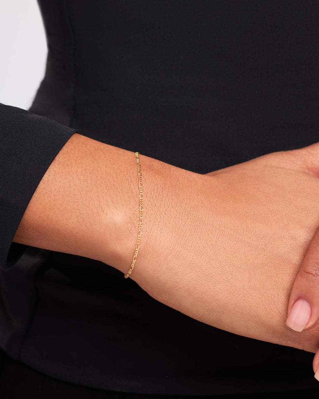 18K gold-plated - Figaro Chain Bracelet by MAVERA