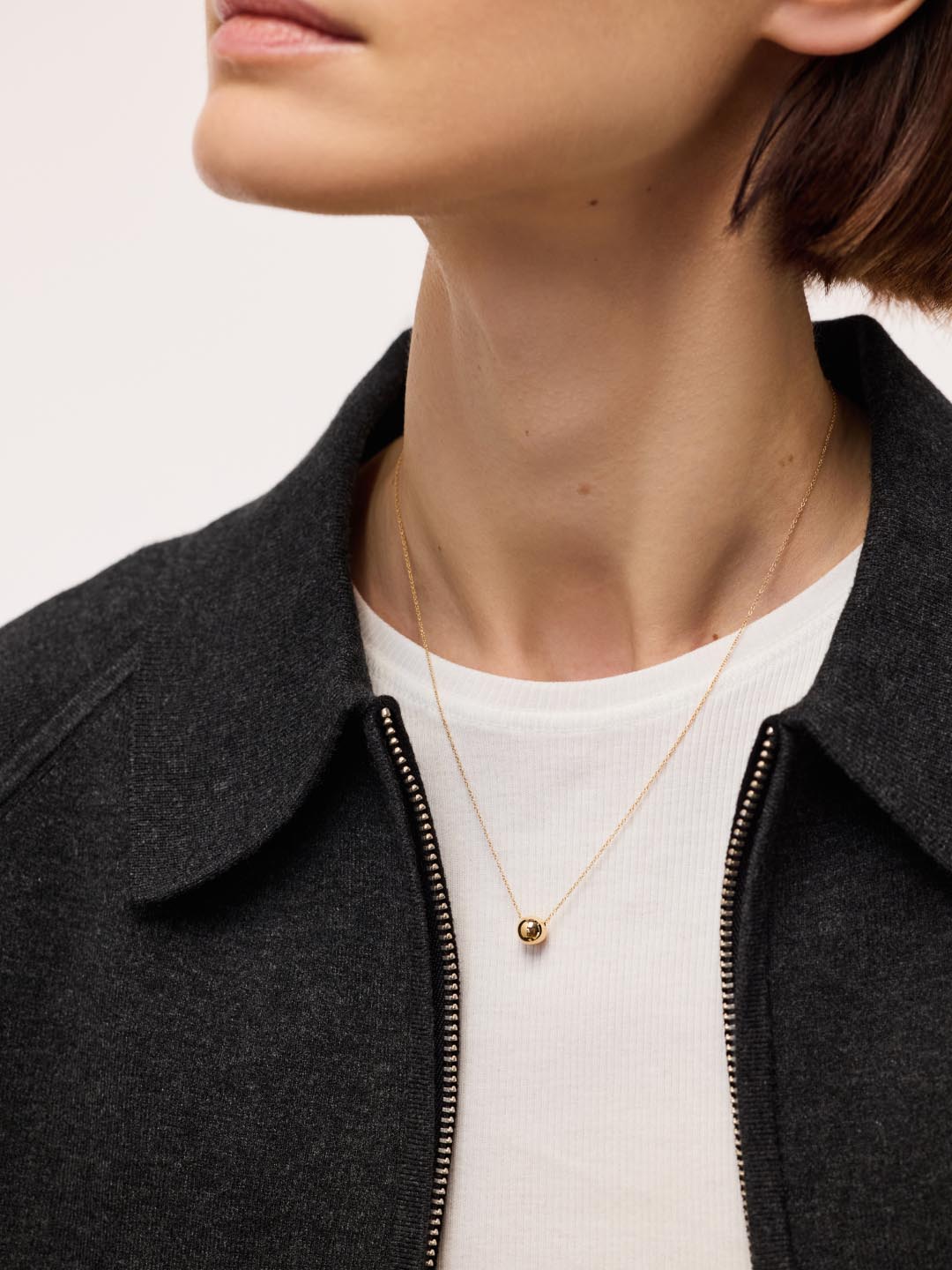 Gold Pendant - Gold Mini Sphere Pendant by MAVERA