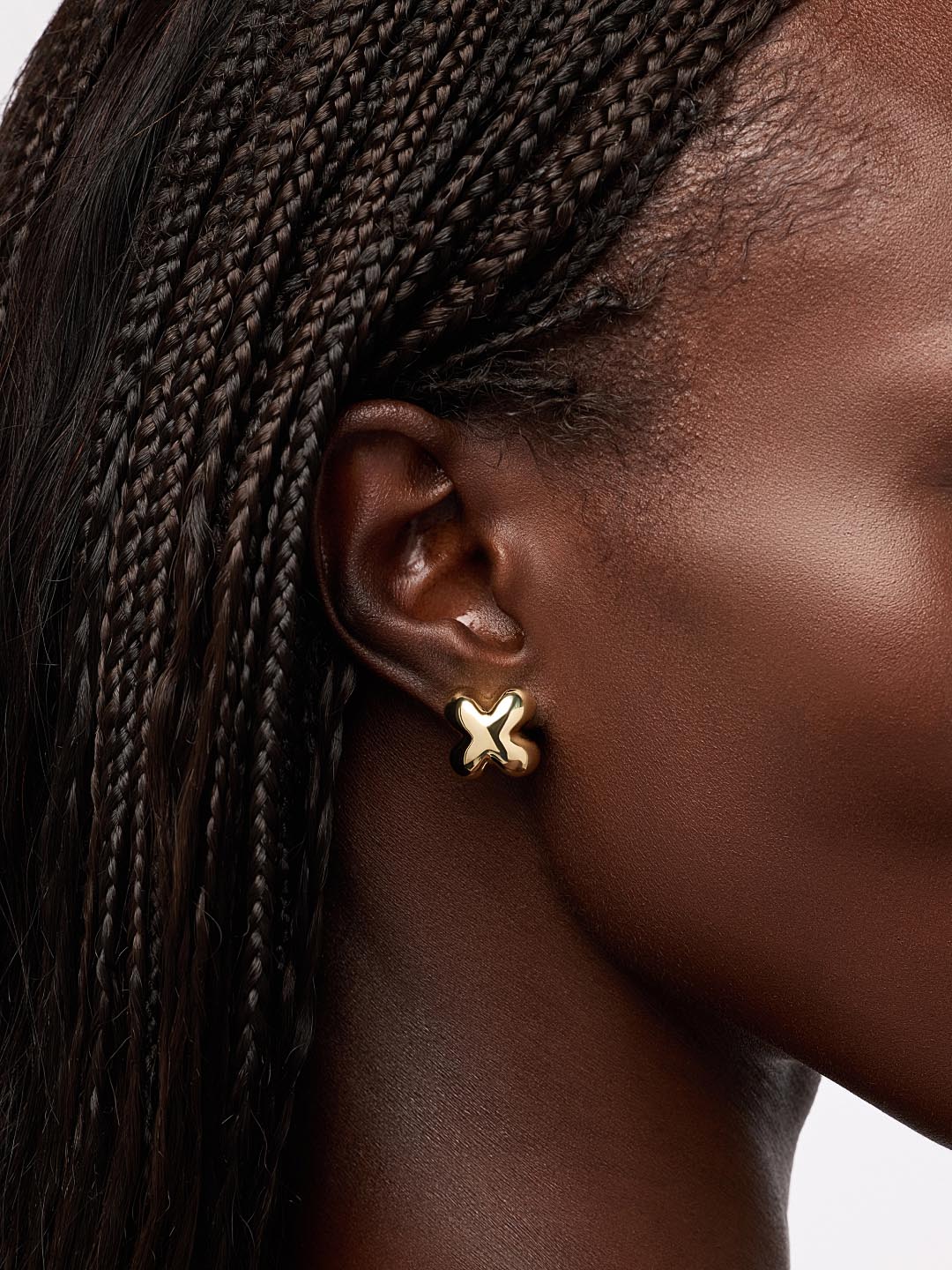Gold Stud Earrings - Cassia by MAVERA